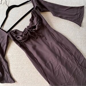 Brown Midi Dress
